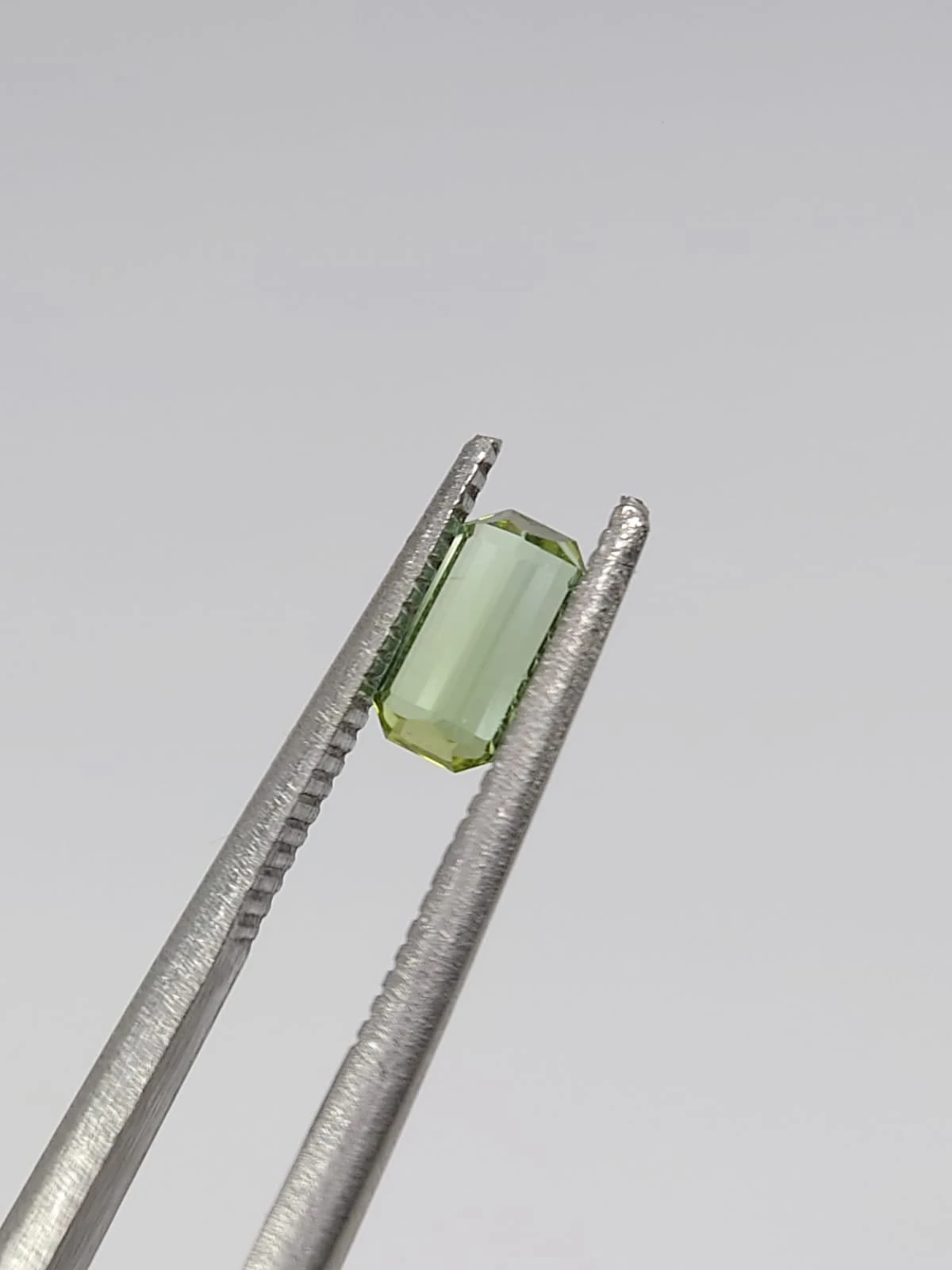 0.42ct Natural Greenish Grey Tourmaline Emerald cut loose Gemstone From Afghanistan — view 3
